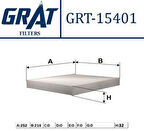 Grat 15401 Kabin Filtresi-Karbonsuz-252x216x32 Volkswagen Polo 02-10 Ibiza 02-10 Fabia 00-13 6Q0820367B