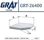 Grat 26400 Kabin Filtresi A4 1.8TFSI 2.0 TFSI 3.0TFSI 07-A5 2.0 TFSI I 07-Q5 2.0 TFSI 2.0 TDI 09- 8K0819439