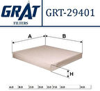 Grat 29401 Kabin Filtresi Mazda 2 1.2-1.4-1.6 Mazda 6 1.8-2.0 16V 02-Mazda 6 1.8-2.1 BP4K61J6XA9A