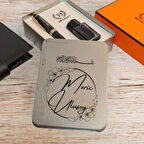 Metal Gövdeli Kişiye Özel Dolma Kalem Seti – Besleme Tasarım Kutulu