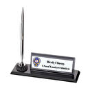 Polislere Özel Kristal Kalemli Masa İsimliği