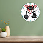 Annelere Özel Tasarımlı Duvar Cam Saati