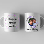 Anneye Hediye Fotoğraf Baskılı Mesajlı Kupa Bardak