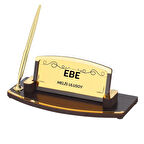 Ebelere Özel Ahşap Kalemli Masa Üstü İsimlik