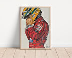 F1 Ayrton Senna Posteri -Çerçevesiz