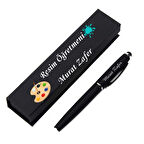 Resim Öğretmenine Özel Hediye Kutulu TüKenmez Rubber Kalem