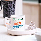 Gazetecilere Özel Tasarımlı Türk Kahve Fincanı – Basın & Medya Temalı Hediyelik Tekli Fincan