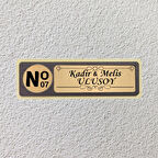 Kişiye Özel MDF Kapı İsimliği