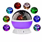 Otomatik Dönen Büyük Boy Starmaster Mor