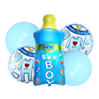 İyiki Doğdun Biberon 5 li Set Folyo Balon