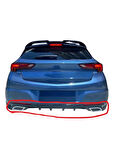 Opel Astra K Egzoz Görünümlü Difüzör (Plastik) (( PARLAK SİYAH ))