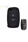Leon Mk2 Golf 6 Scirocco Caddy Polo Silikon Anahtar Koruma Kılıfı