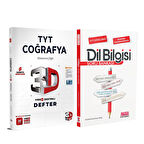 3D Yayınları TYT Coğrafya Video Destekli Defter ve AKM Dil Bilgisi Soru Bankası Seti 2 Kitap