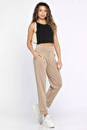 Kadın Pile Detaylı Fermuarlı Pantolon