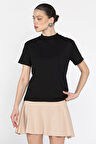 Dik Yaka Kadın Tişört