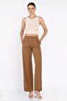 Kadın Bel Lastikli Cırtlı Palazzo Pantolon