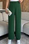 Kadın Bel Lastikli Piliseli Bol Kesim Pantolon