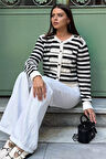Çizgili Yumoş Triko Hırka