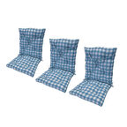 3'LÜ SİLİKON ELYAF DOLGULU BAĞCIKLI ARKALIKLI PÖTİKARE SANDALYE MİNDERİ