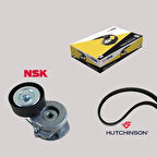 GVA 59A9012 Alternatör Gergi Kiti Kütüklü Astra H 1.3 CDTI 05 Klimalı K036PK1310 1611424180