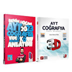 Benim Hocam 2023 AYT Coğrafya Konu ve 3D Soru Bankası Seti 2 Kitap