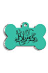 Blues Kemik Şekilli Köpek Künyesi Small 2,1 x 3,1 cm