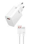 Xiaomi Mi 10T Pro Mİ 10T Lite Uyumlu 33W Süper Hızlı Şarj Aleti Seti Adaptör ve Usb to Type-c Kablo