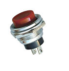 Ic-180 Buton 16mm Metal Gövdeli Kırmızı