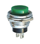 Ic-180 Buton 16mm Metal Gövdeli Yeşil