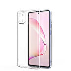Galaxy A81 (Note 10 Lite) Kılıf Şeffaf İnce Esnek Silikon Kılıf Zipax-Süper