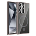 Samsung Galaxy S24 Ultra Kılıf Kamera Standlı Lens Koruyucu Hediyeli Zr-Etro