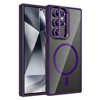 Samsung Galaxy S24 Ultra Kılıf Kamera Standlı Lens Koruyucu Hediyeli Zr-Etro