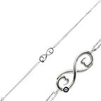 Gümüş Nazarlı Sozsuzluk Kadın Bileklik