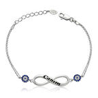 Gümüş Sonsuzluk Canım Yazılı Kadın Bileklik