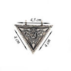 Gümüş Üçgen İçi Açılabilen Allah Muskalık Kolye