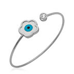 ​Gümüş Sedef Taşlı Çiçek Bileklik