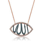 Gümüş Allah Yazılı Kadın Kolye