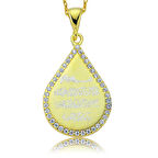 Gümüş Damla Nazar Duası Kadın Kolye