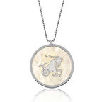 Gümüş Oğlak Burcu Kadın Kolye