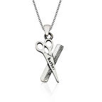 Gümüş Berber Erkek Kolye