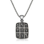 ​Gümüş Ebced Kolye