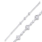 Gümüş Yonca Kadın Bileklik