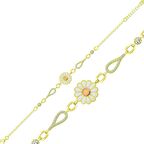 Gümüş Gold Papatya Kadın Bileklik