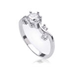 Gümüş Tek Taş Kadın Yüzük