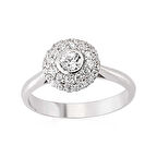 Gümüş Zirkon Taşlı Kadın Yüzük