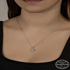 Swarovski Crystal Taşlı Yıldız Gümüş Kadın Kolye