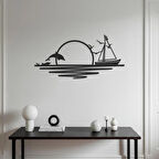 Gün batımı dekoratif dekor tablo 