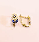 Altın Papatya Bebek-Çocuk Küpesi