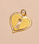  Altın Kalpli I Harfi 