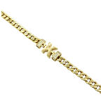 Altın K Harfli Gurmet Bileklik-Künye